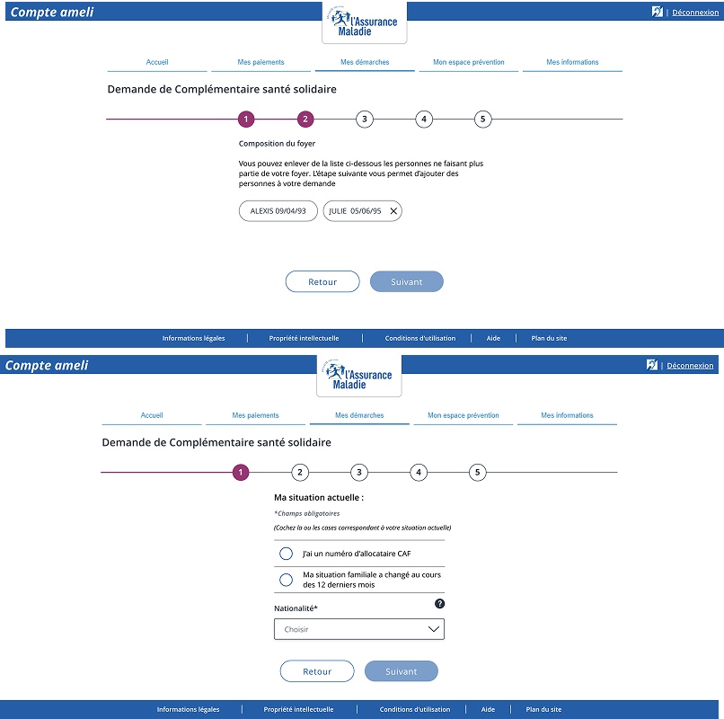 UI UI Demande de CSS Desktop